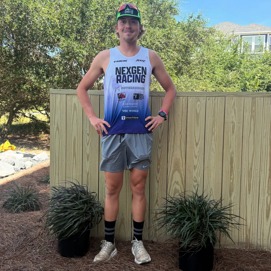 Connor Readman in a NexGen Racing singlet