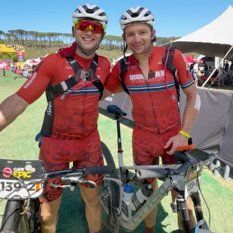 Ben Hoffman at the Cape Epic finish