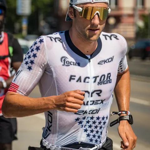 Rudy Von Berg racing in Frankfurt