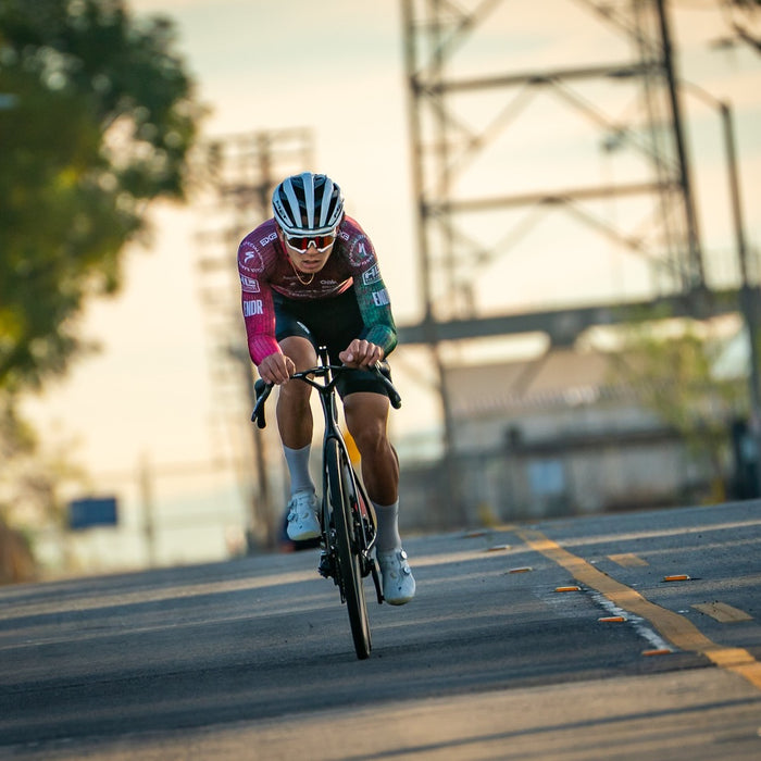 Ben Byra racing a criterium