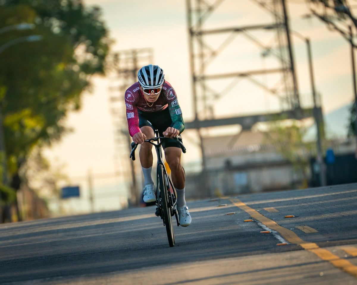 Ben Byra racing a criterium
