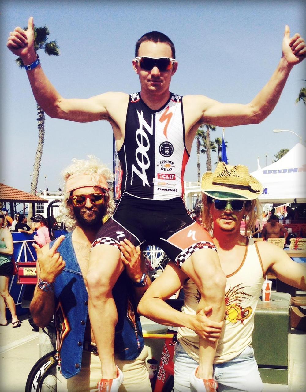 Ben Hoffman with fans