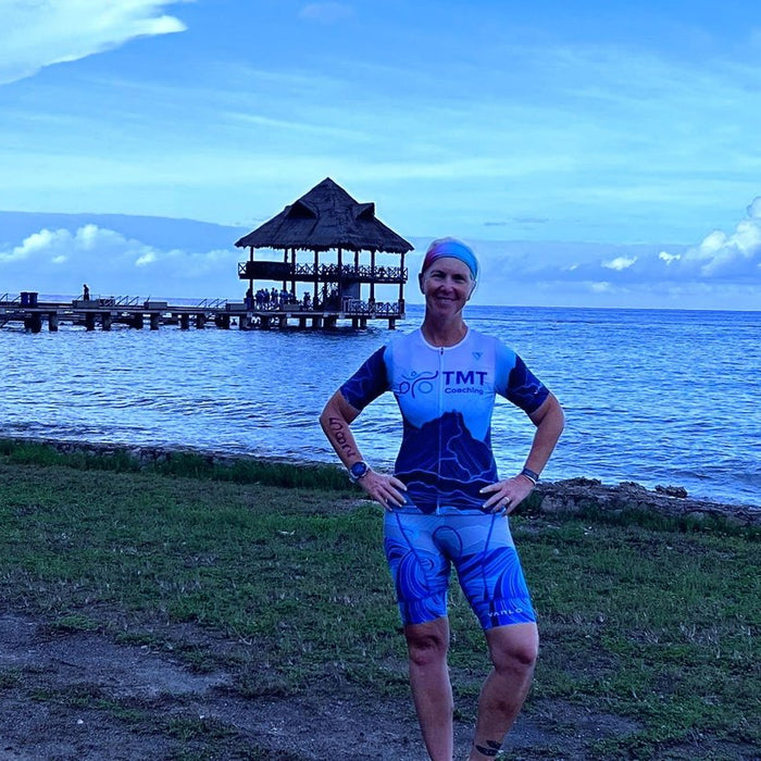 Megan Tobin coaching at SF Tri Club