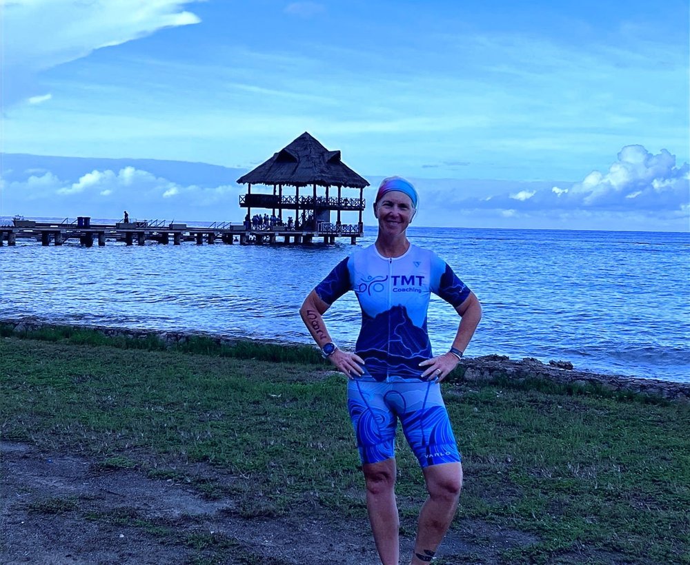 Megan Tobin coaching at SF Tri Club