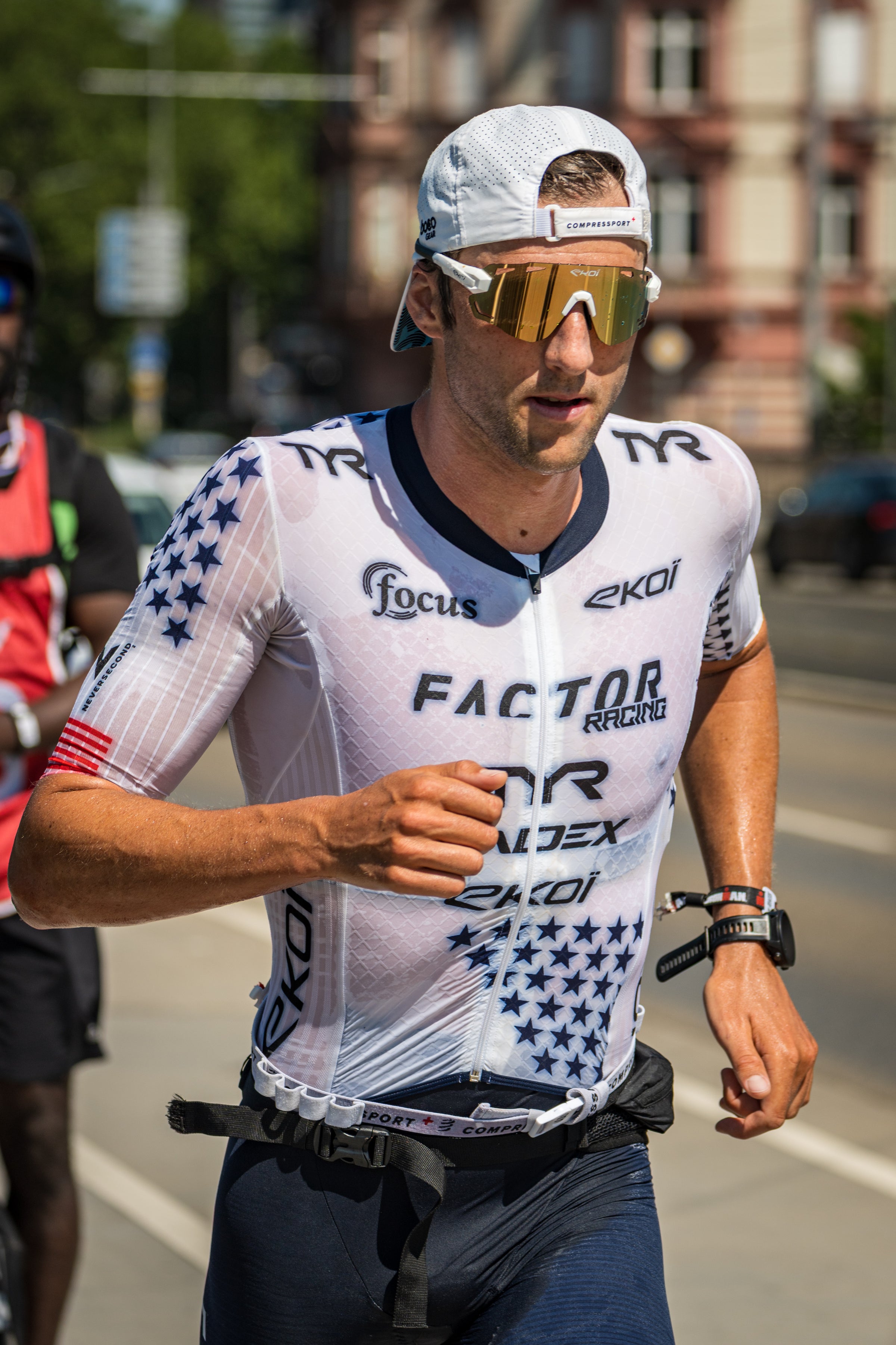Rudy Von Berg racing in Frankfurt