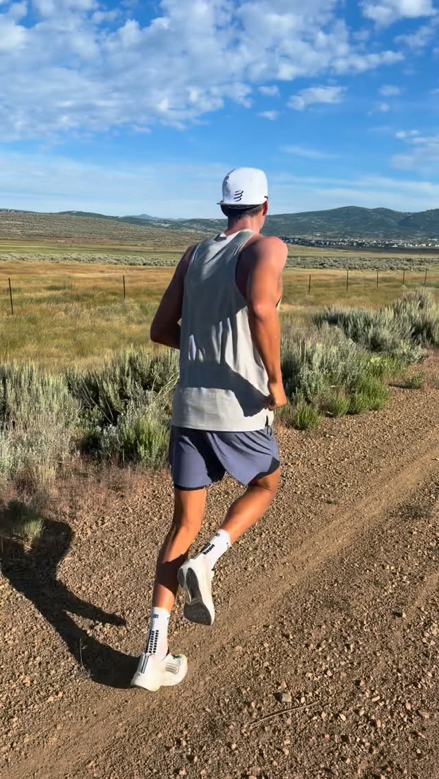 Rudy Von Berg on a trail run