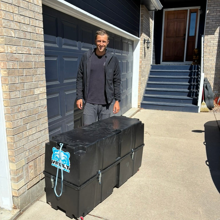 Rudy Von Berg with his Vault Sports Box