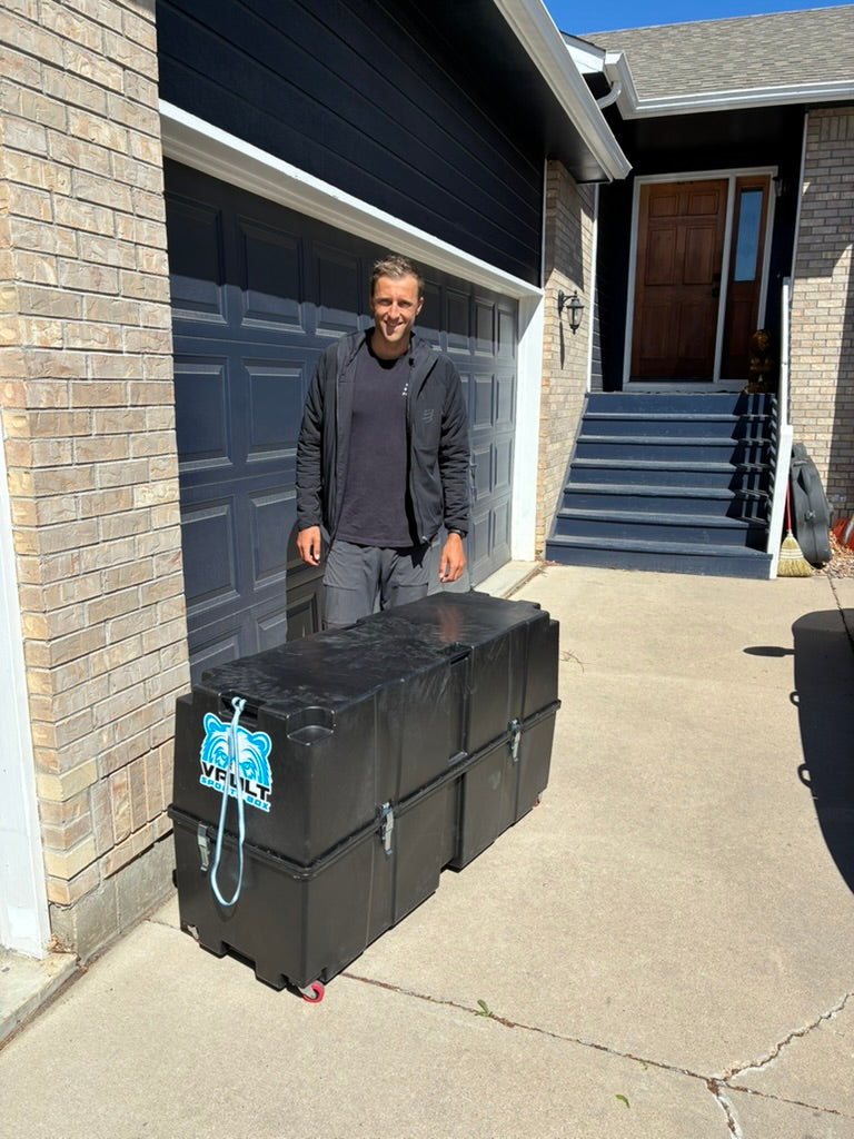 Rudy Von Berg with his Vault Sports Box