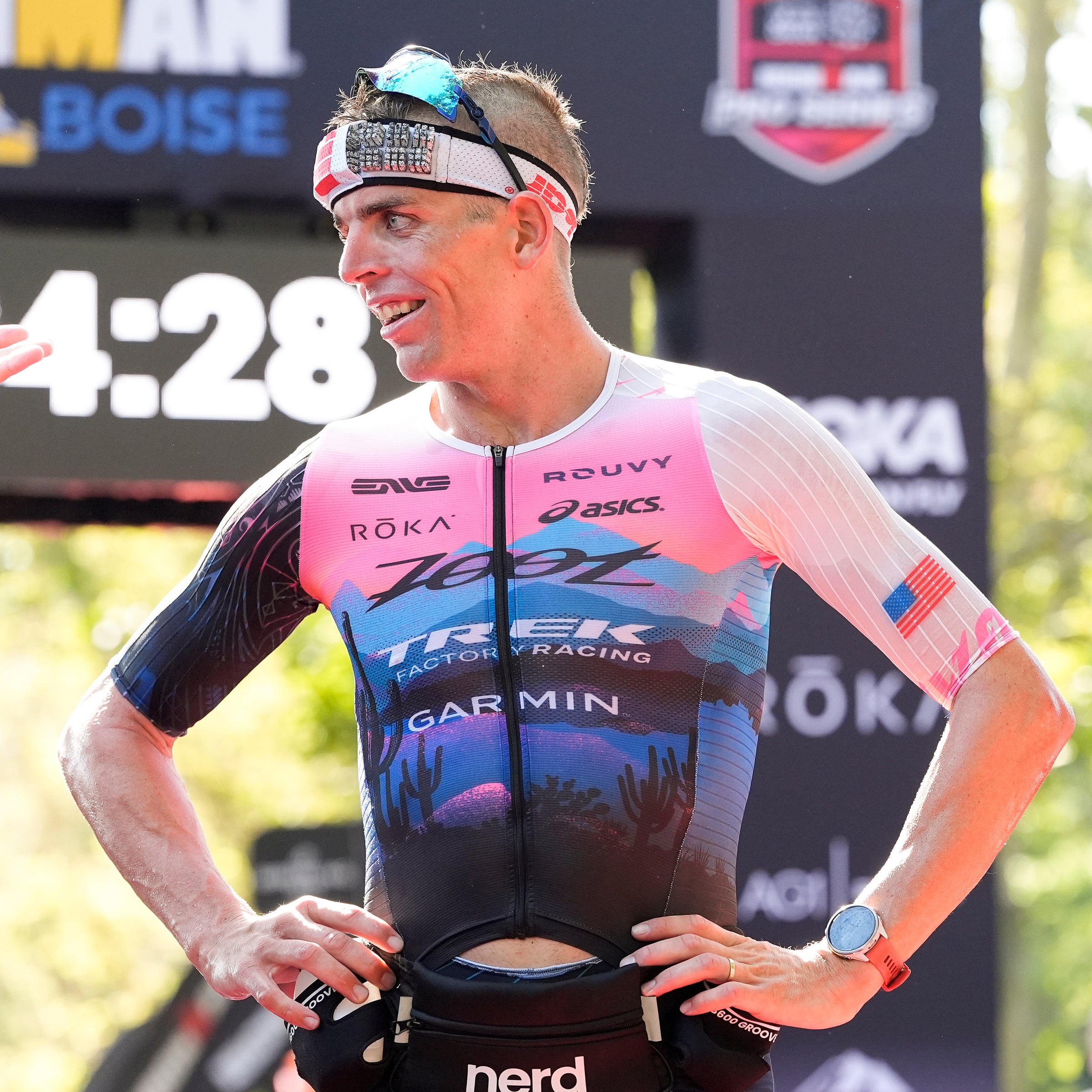 Sam Long finishing in Boise